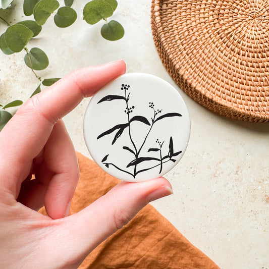 Botanical Ceramic Magnet