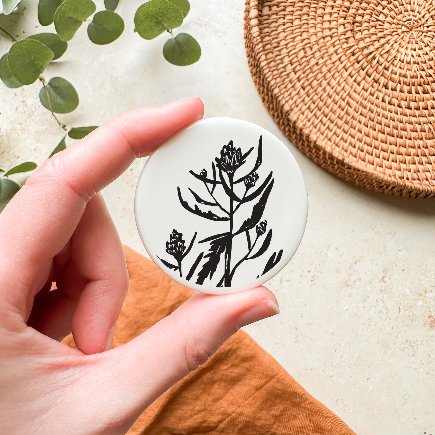 Thistle Ceramic Magnet