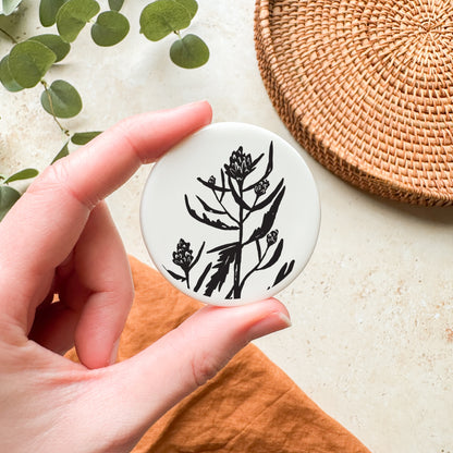 Thistle Ceramic Magnet
