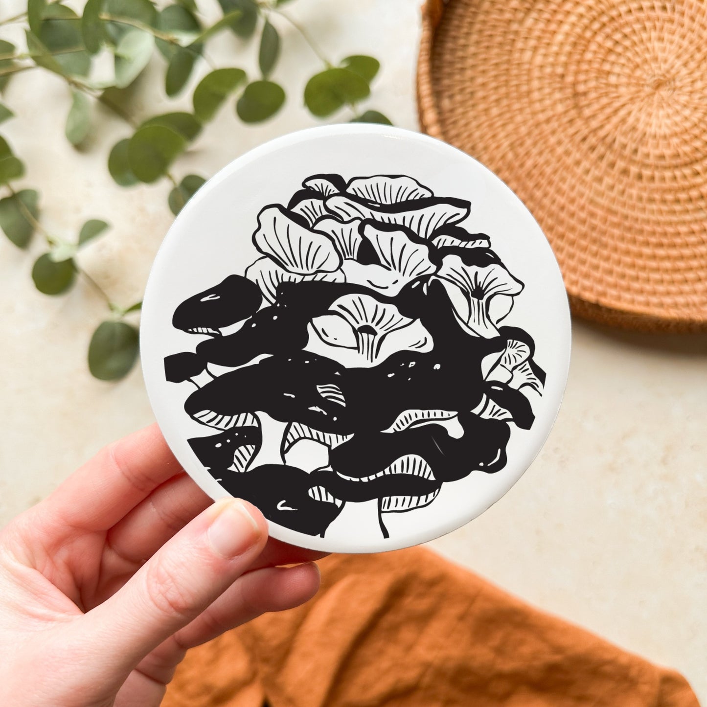 Mushroom Ceramic Coaster