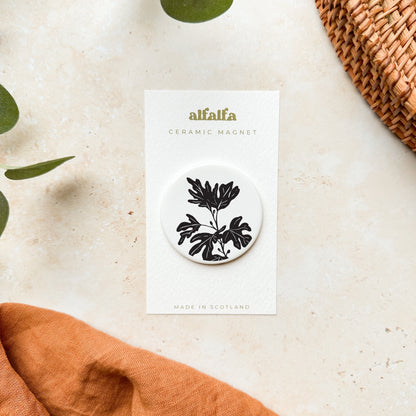 Fig Tree Ceramic Magnet