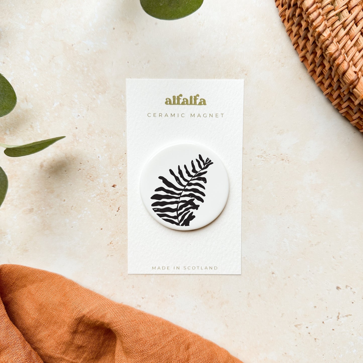 Fern Ceramic Magnet
