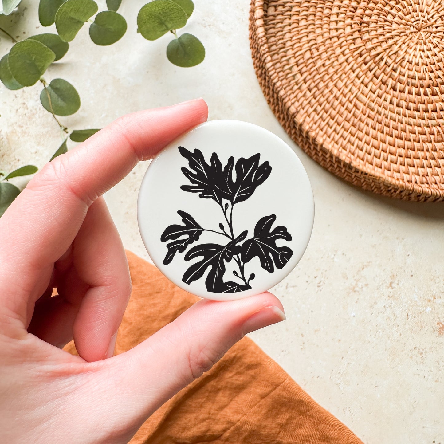 Fig Tree Ceramic Magnet