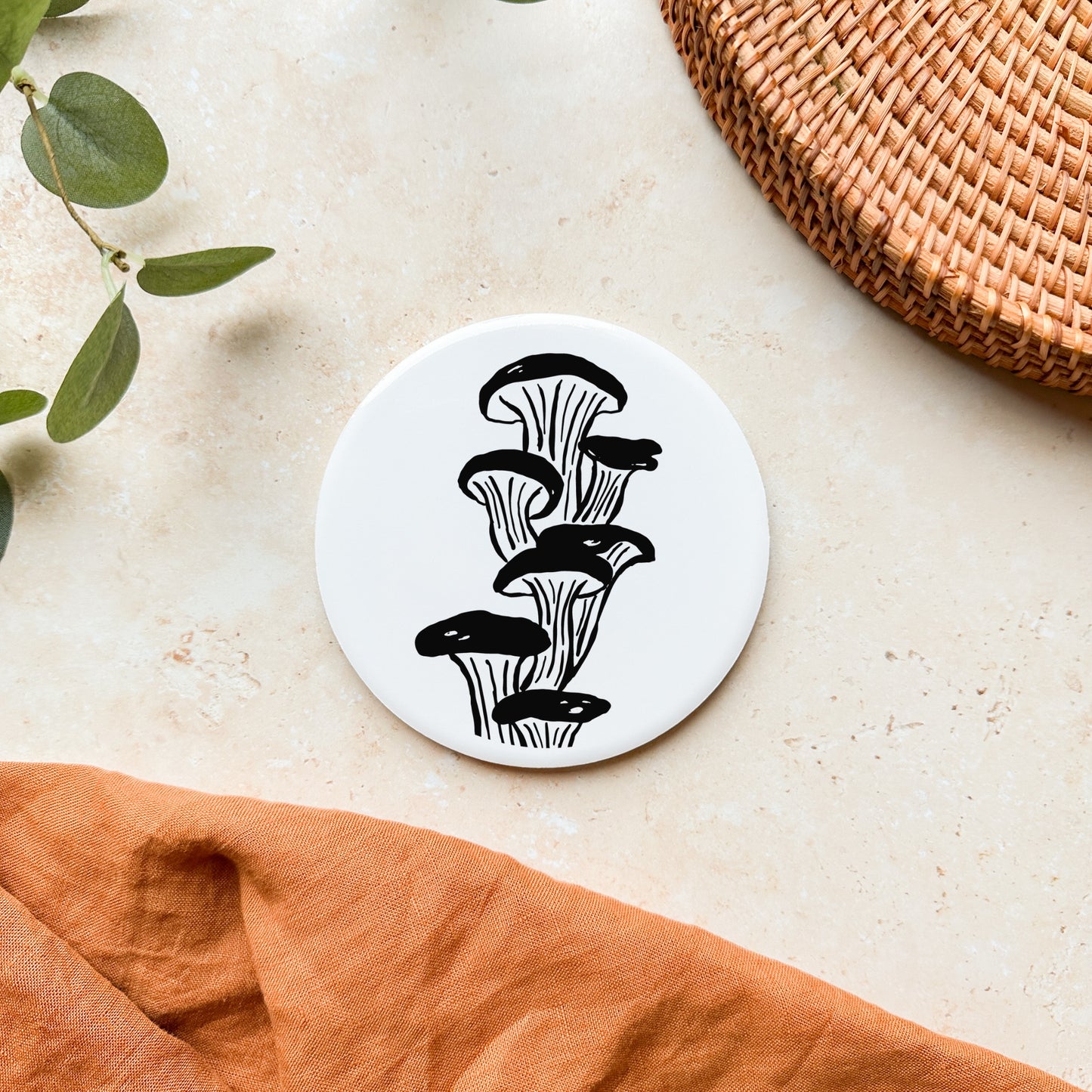 Mushroom Ceramic Coaster