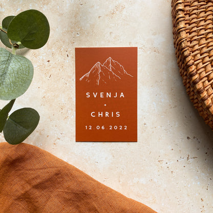 Mountain Mini Save the Date Cards