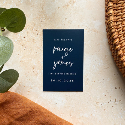 Modern Mini Save the Date Cards