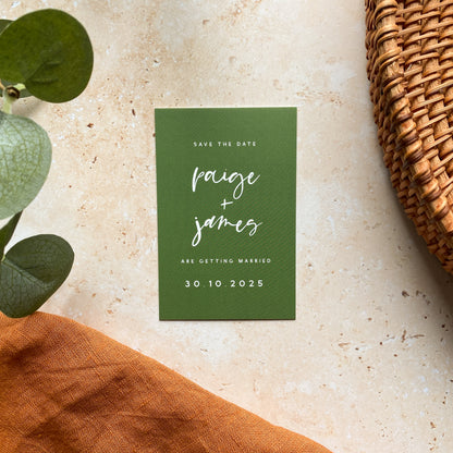 Modern Mini Save the Date Cards