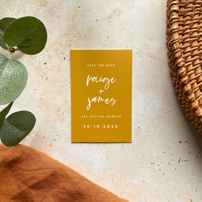 Modern Mini Save the Date Cards