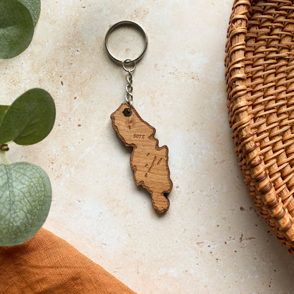 Bute Wooden Keyring