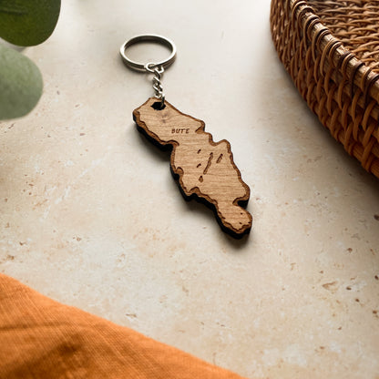 Bute Wooden Keyring