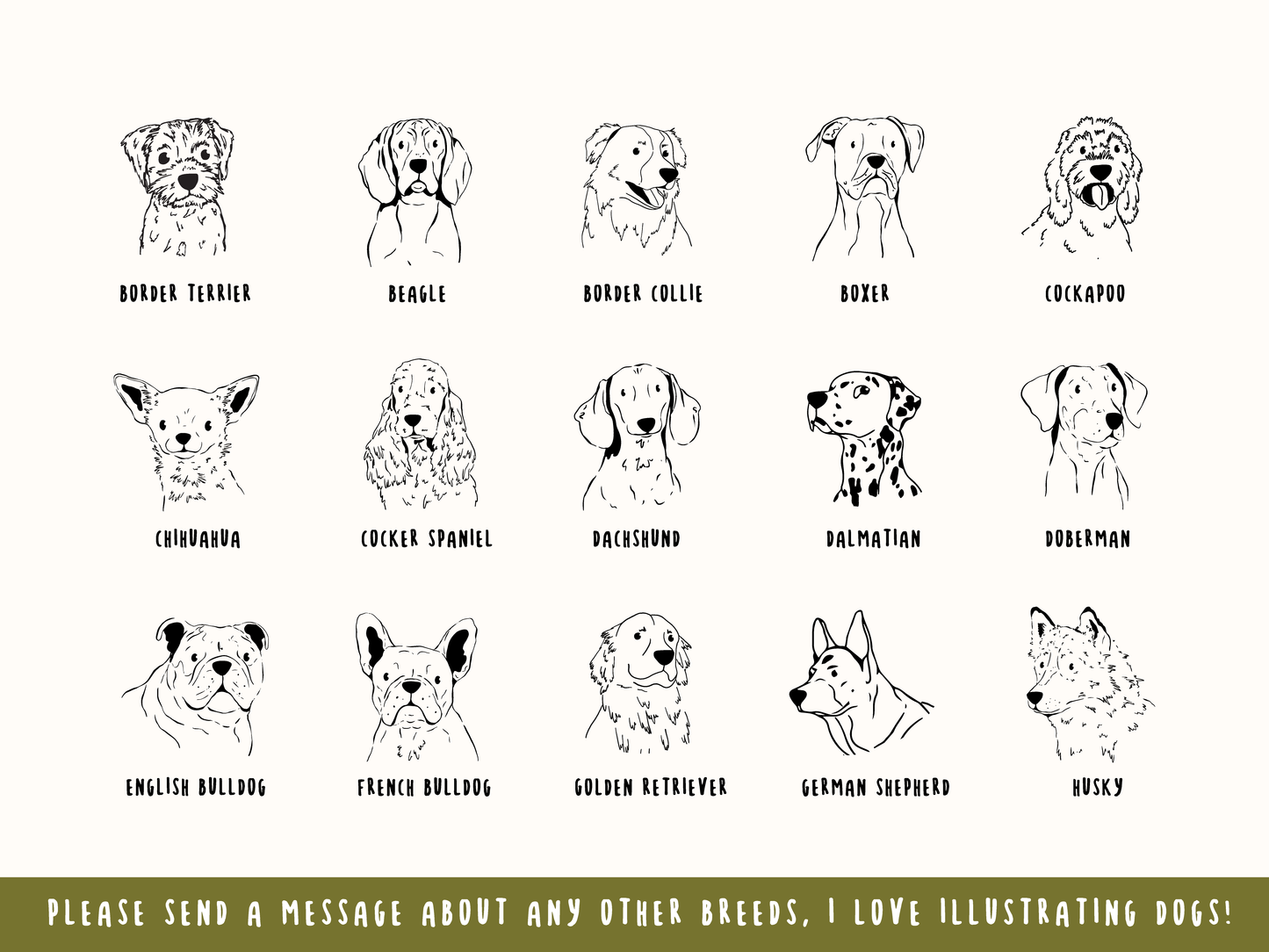 Personalised Dog Breed Ceramic Christmas Bauble