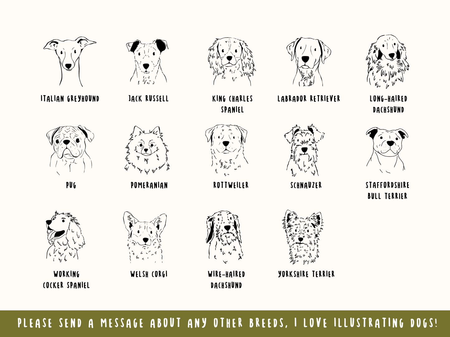 Personalised Dog Breed Ceramic Christmas Bauble