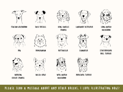 Personalised Dog Breed Ceramic Christmas Bauble