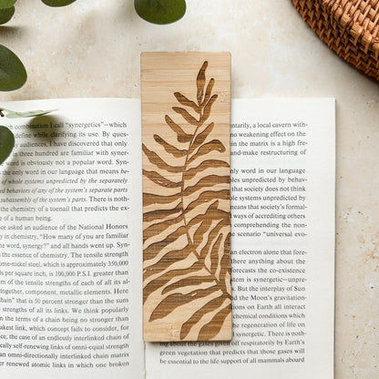 Fern Wooden Bookmark