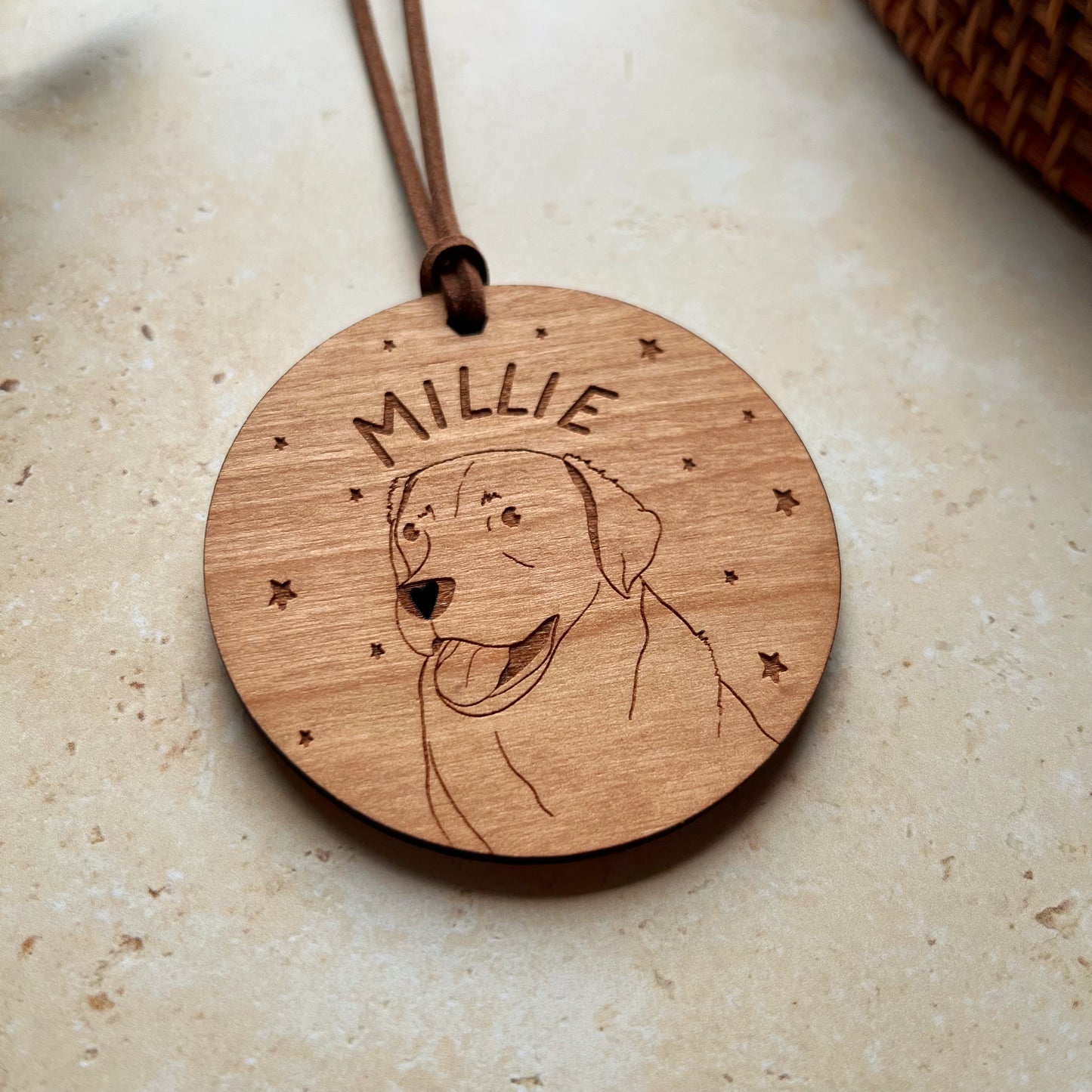 Labrador Wooden Christmas Bauble