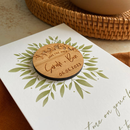 Eucalyptus Save The Date Magnet