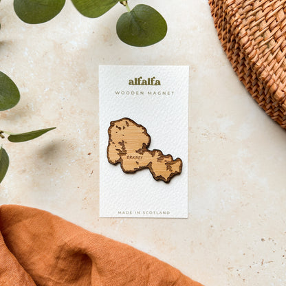 Orkney Wooden Magnet