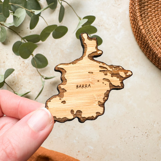 Isle of Barra Wooden Magnet