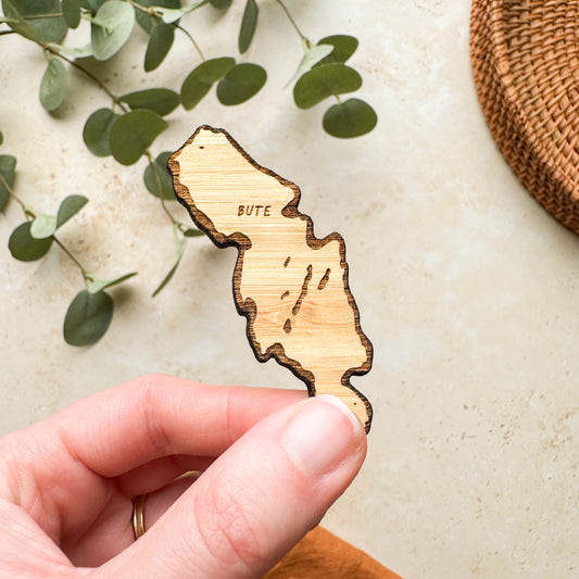 Isle of Bute Wooden Magnet