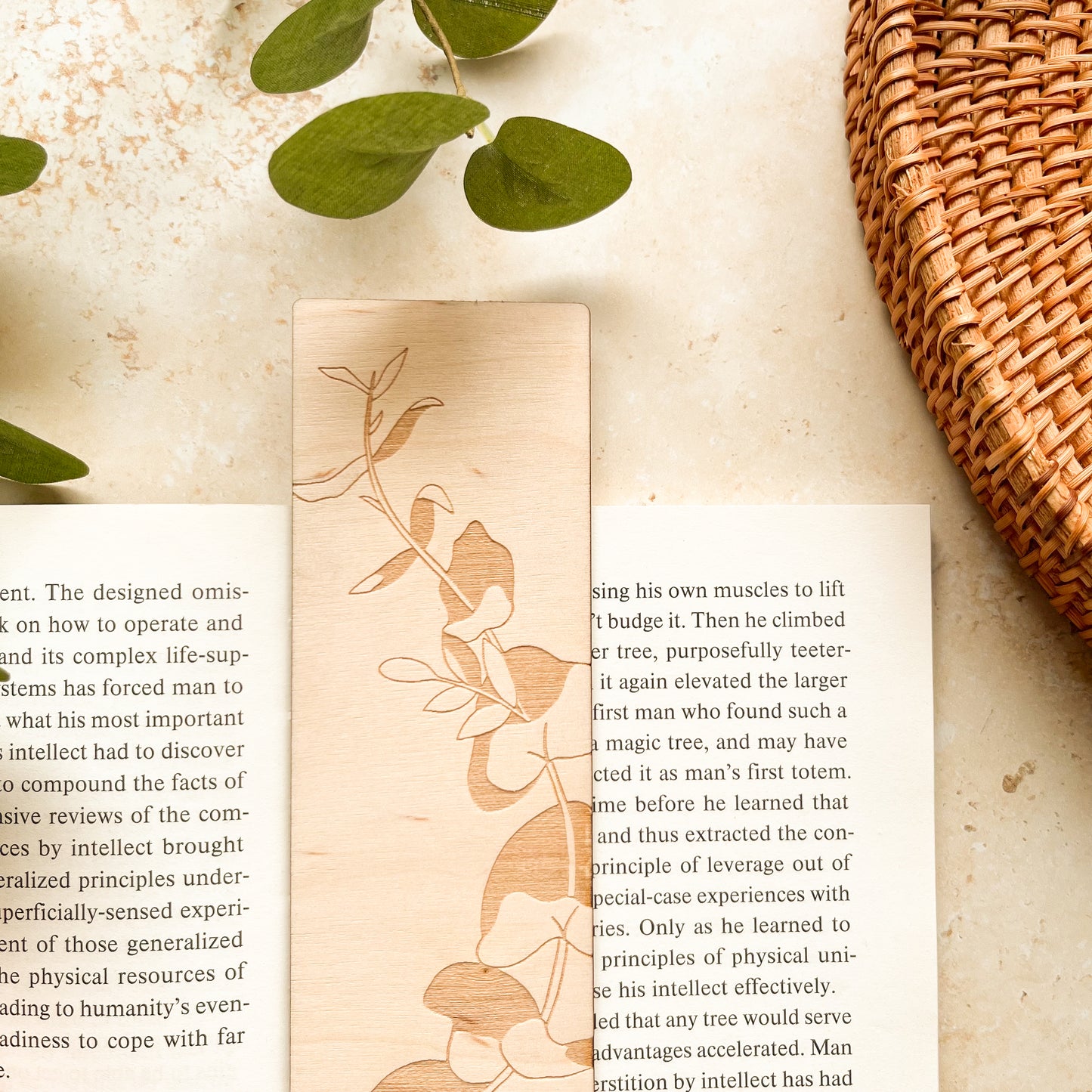 Eucalyptus Wooden Bookmark