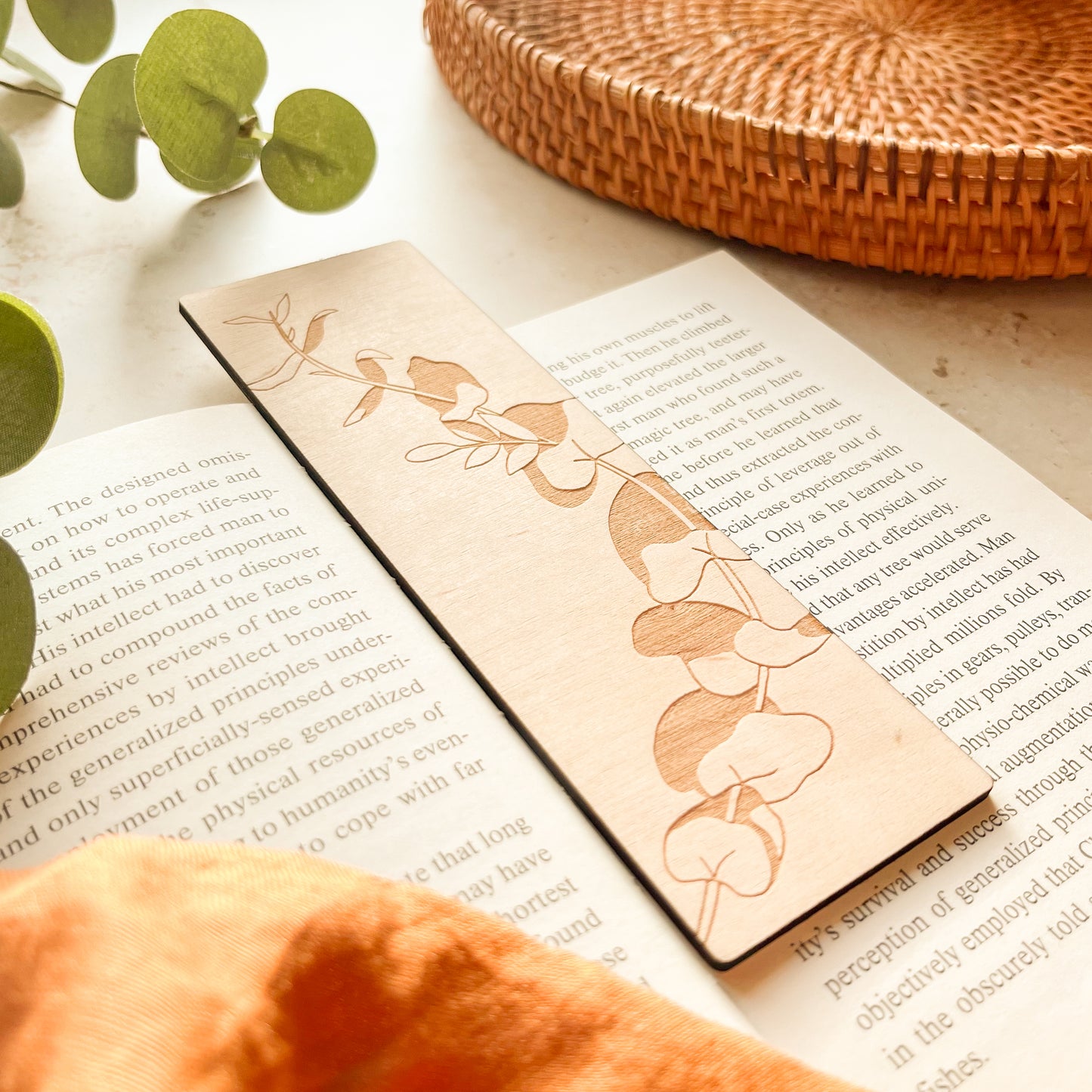 Eucalyptus Wooden Bookmark