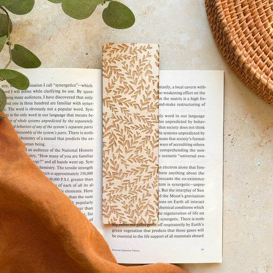 Foliage Wooden Bookmark