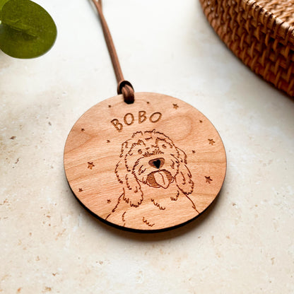 Cockapoo Wooden Christmas Bauble