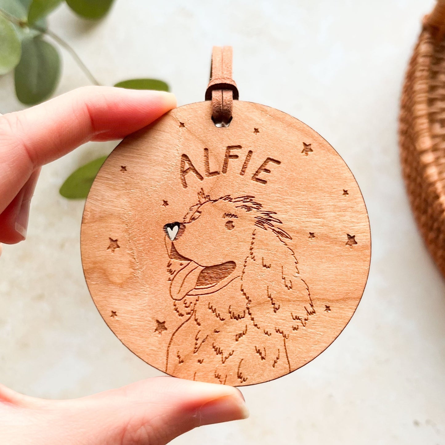 Custom Pet Wooden Christmas Bauble