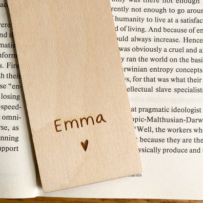 Lavender Wooden Bookmark