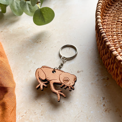 Frog Wooden Keyring